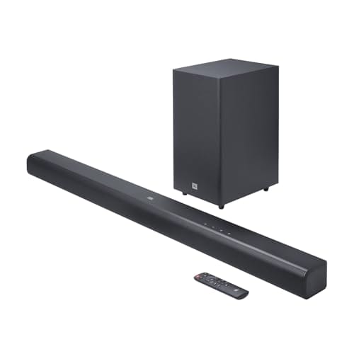 JBL Cinema SB580 Deep Bass, Dolby Atmos Soundbar with Wireless Subwoofer for Extra Deep Bass, 3.1 Channel, Center channel for superior voice clarity, HDMI eARC, Bluetooth & Optical Connectivity (440W)