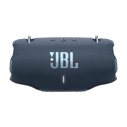 JBL Xtreme 4 Portable Bluetooth Speaker, ProSound with Powerful Bass Radiators, AI Sound Boost, Built-in Powerbank, Multispeaker Connection by Auracast, IP67, Replacable Battery, Fast Charging (Blue)